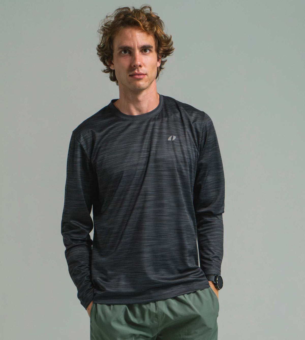 Camiseta Endurance Gris Hielo - Manga Larga