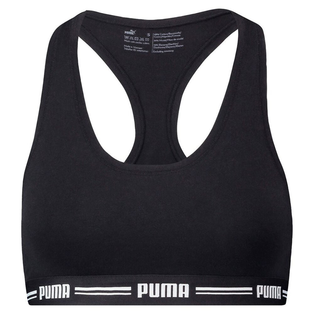 Top deportivo Puma espalda en Y - Negro