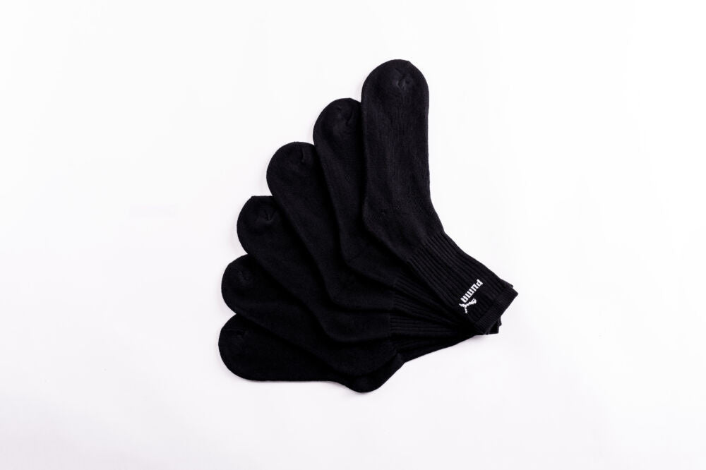 Calcetines deportivos Puma, pack de 3 - Negro (39-42)