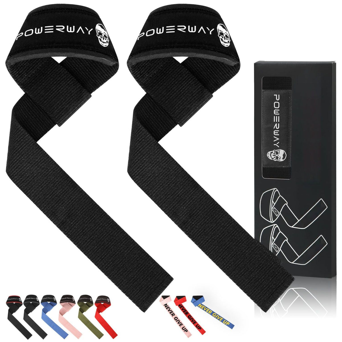 Straps de levantamiento acolchados - Azul