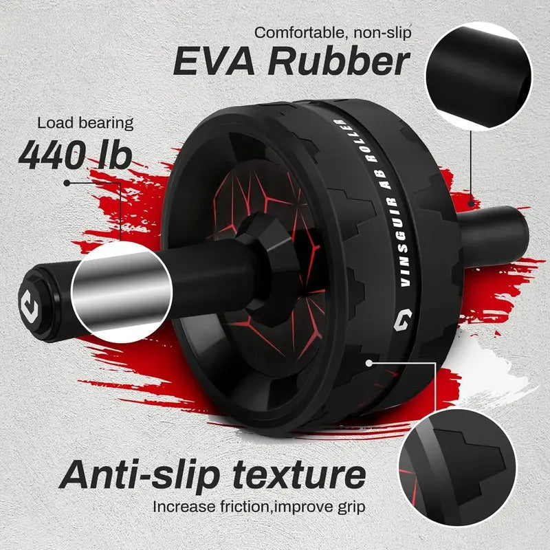 Core Abdominal Wheel Roller with Knee Pad-1